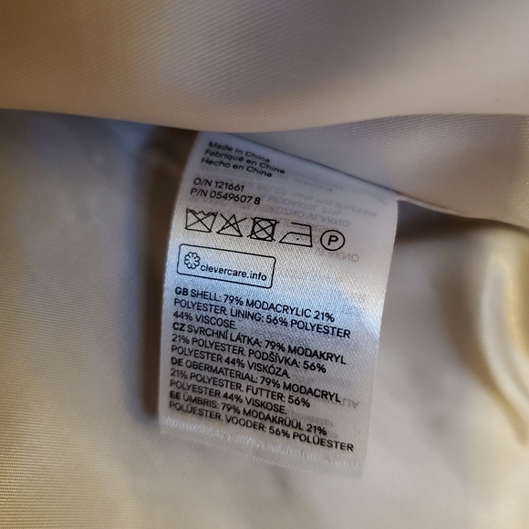 H&M Multi-color Faux Fur Coat - Picture 6 of 8